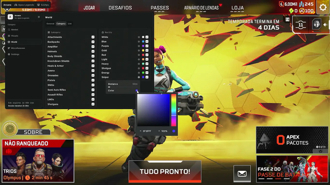 Screenshot 29 do cheat Apex Legends Arcane